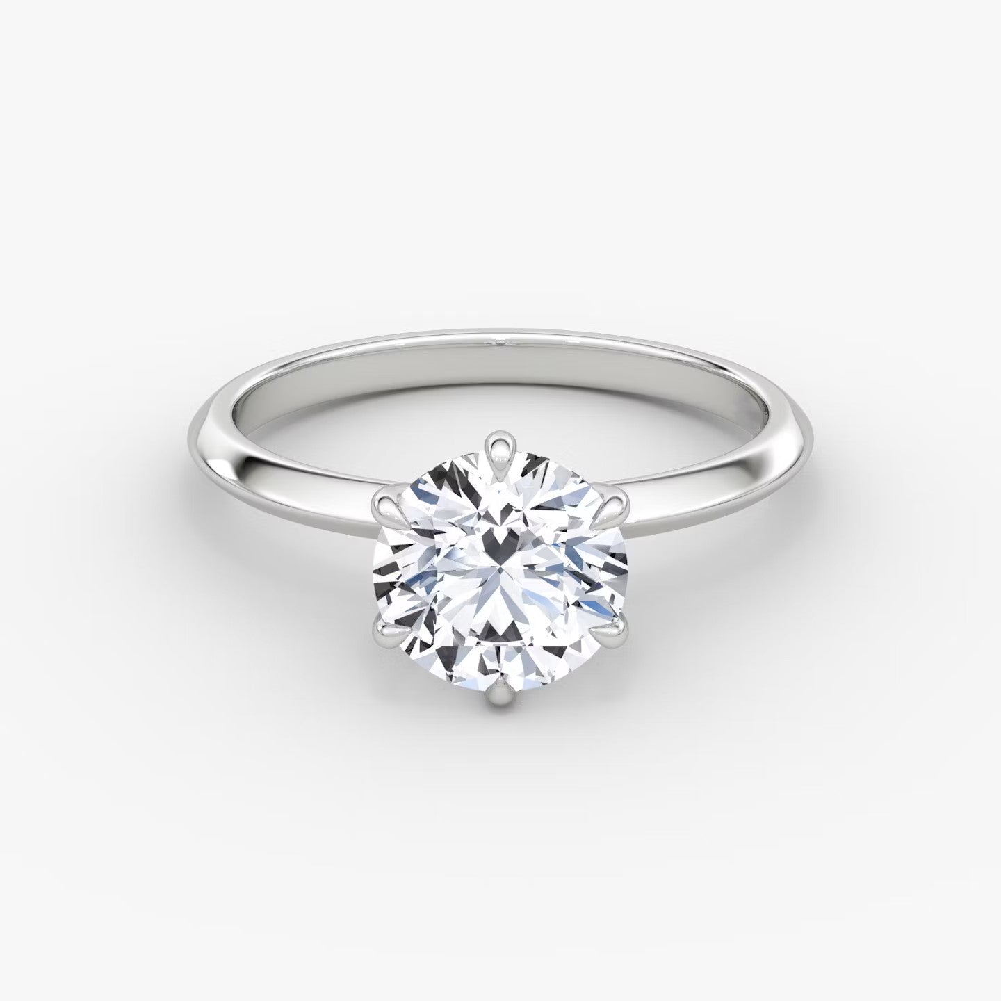 The Knife-Edge Round Brilliant Solitaire Engagement Ring