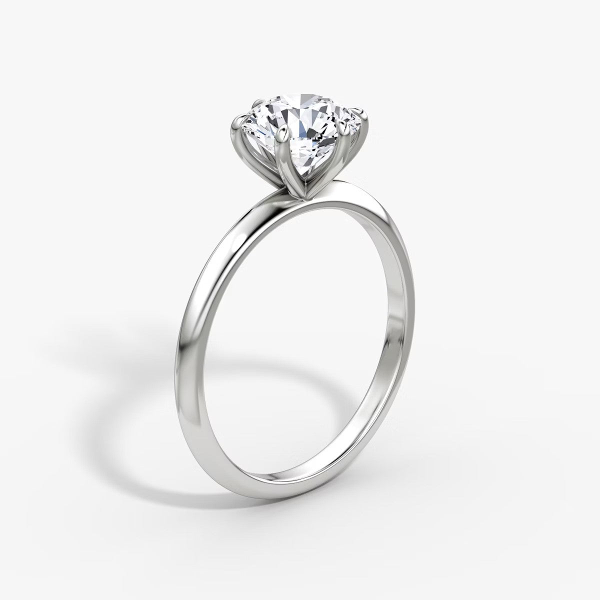 The Knife-Edge Round Brilliant Solitaire Engagement Ring