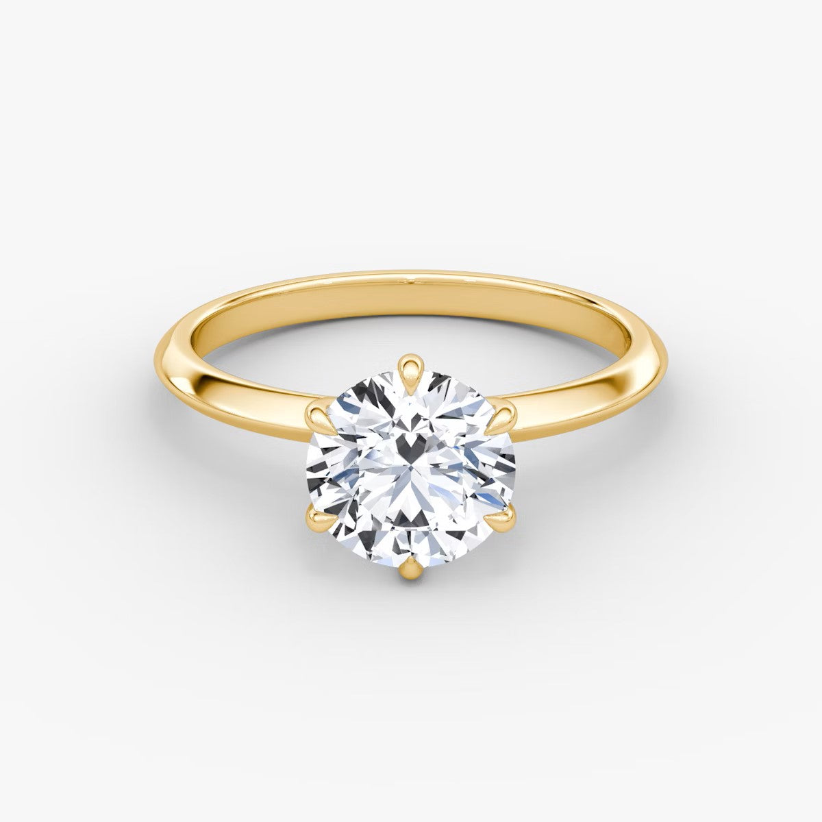 The Knife-Edge Round Brilliant Solitaire Engagement Ring