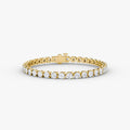 Bracelet de tennis linéaire en diamants de qualité supérieure cultivés en laboratoire, taille brillant