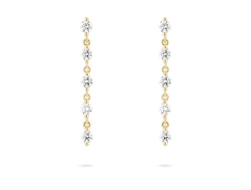 Long Drop Lab Grown Diamond Earrings