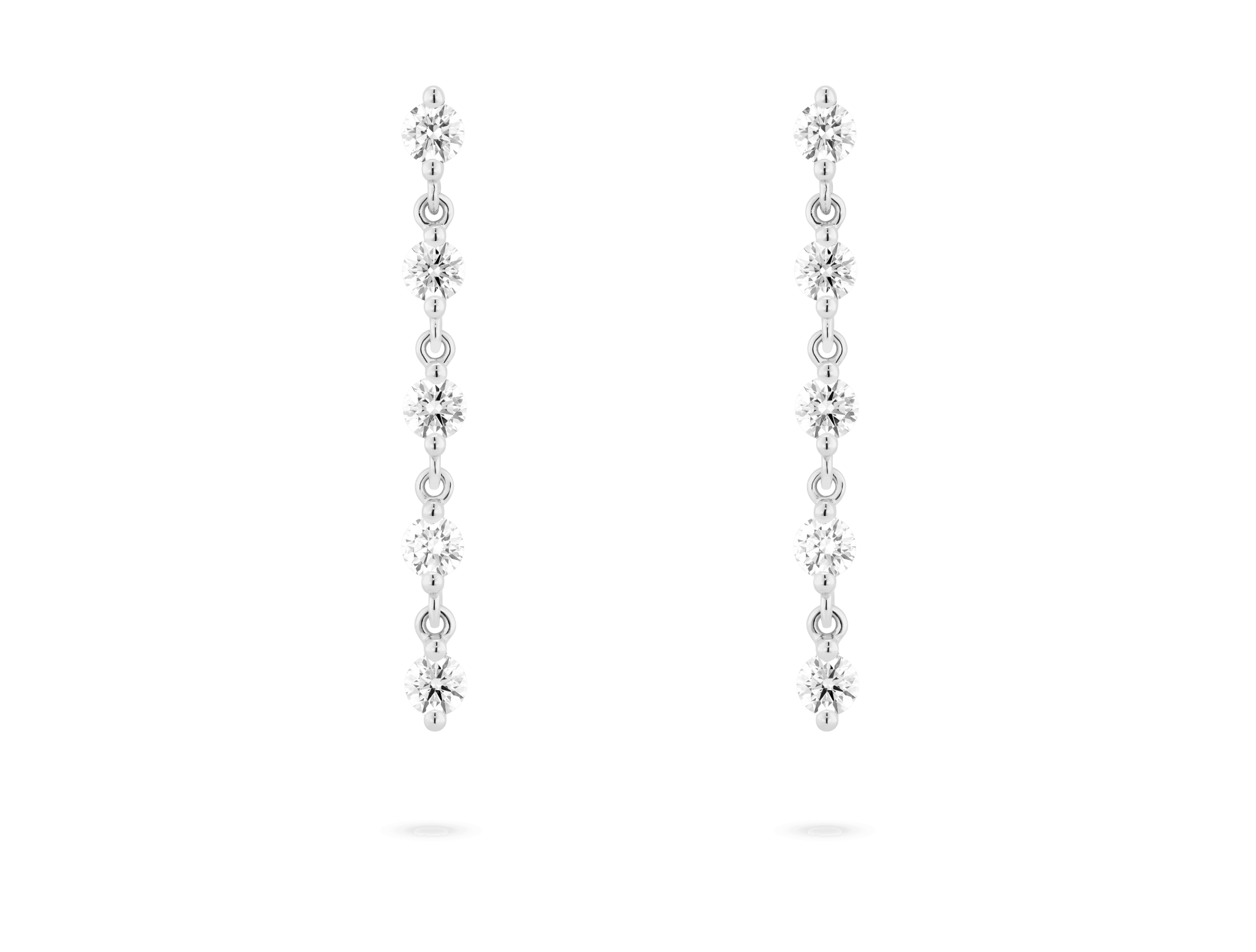 ELGA Superior Linked Long Drop Lab Grown Diamond Earrings